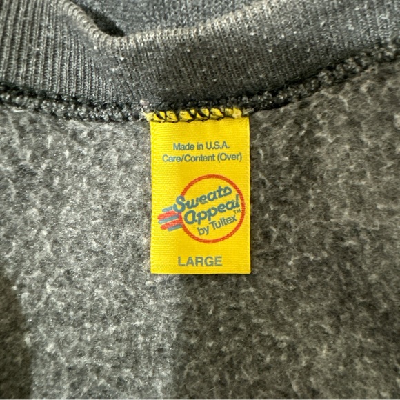 VTG Hand Painted Appliqué Southwest Pottery Aztec Wearable Art Sweatshirt Signed - Picture 9 of 9